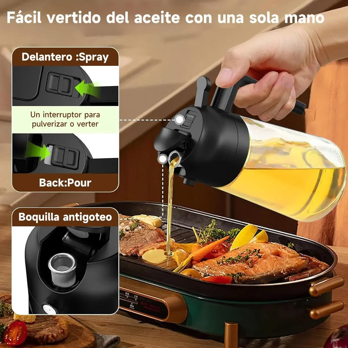 OilClic™ – Dispensador inteligente 2 en 1