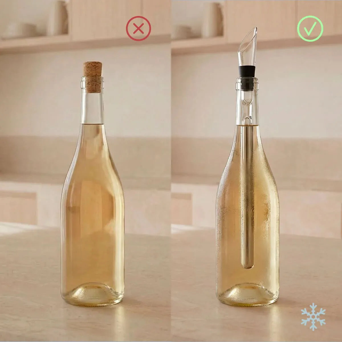 WineLux™ Kit Profesional de Vino 7 en 1 con Enfriador Instantáneo