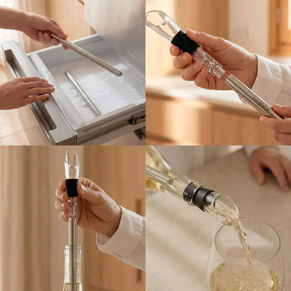 WineLux™ Kit Profesional de Vino 7 en 1 con Enfriador Instantáneo