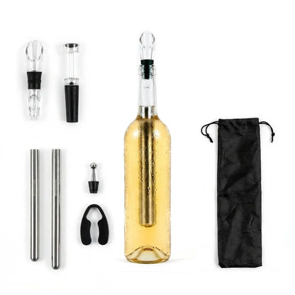 WineLux™ Kit Profesional de Vino 7 en 1 con Enfriador Instantáneo